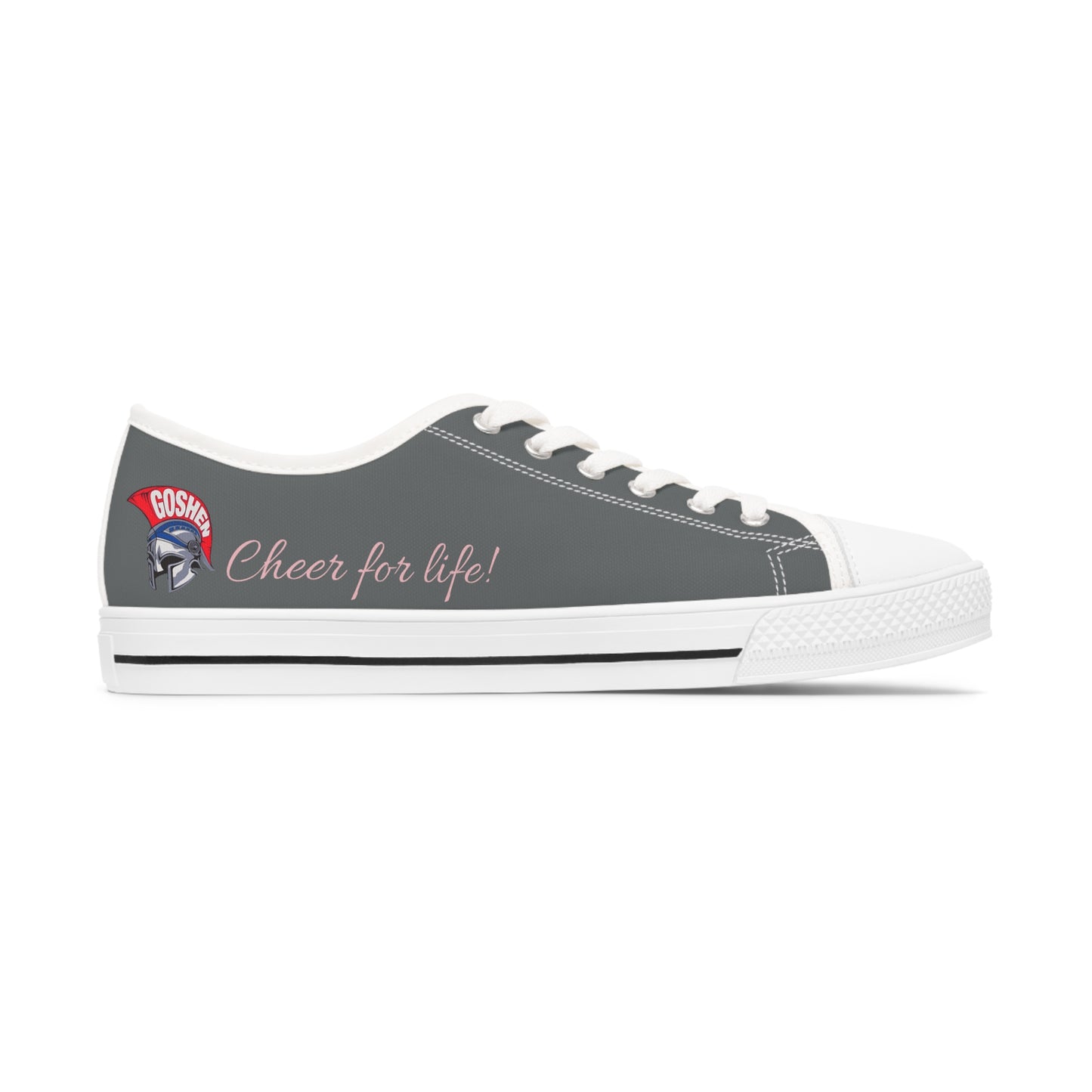 Goshen Cheer for Life-pink Women's Low Top Sneakers