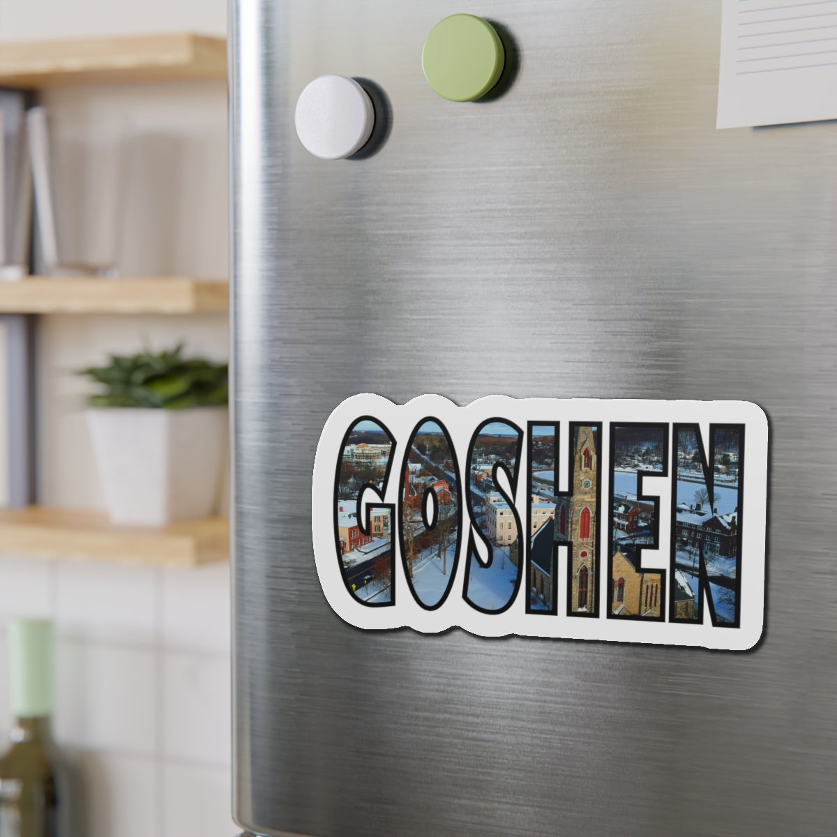 Goshen Filled Die-Cut Magnets