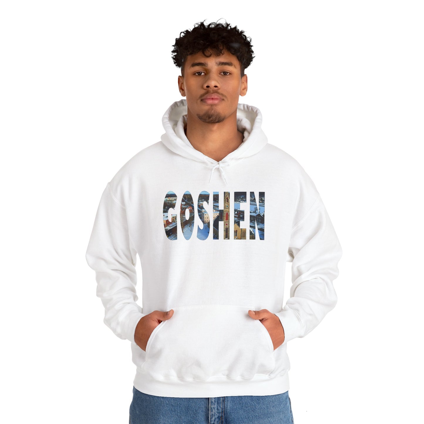 Goshen white border Unisex Heavy Blend™ Hooded Sweatshirt