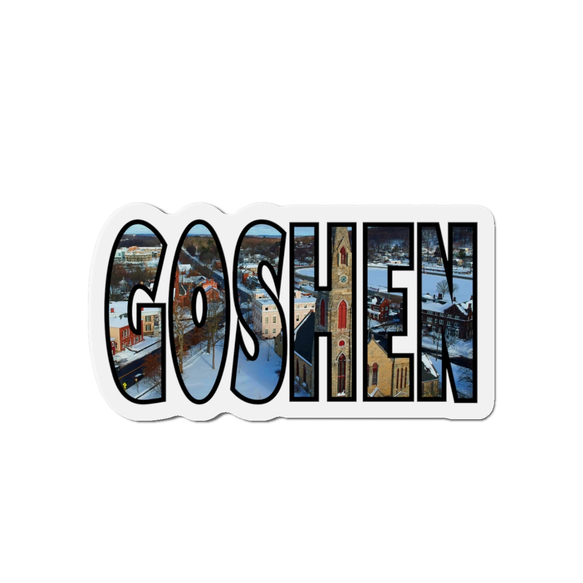 Goshen Filled Die-Cut Magnets