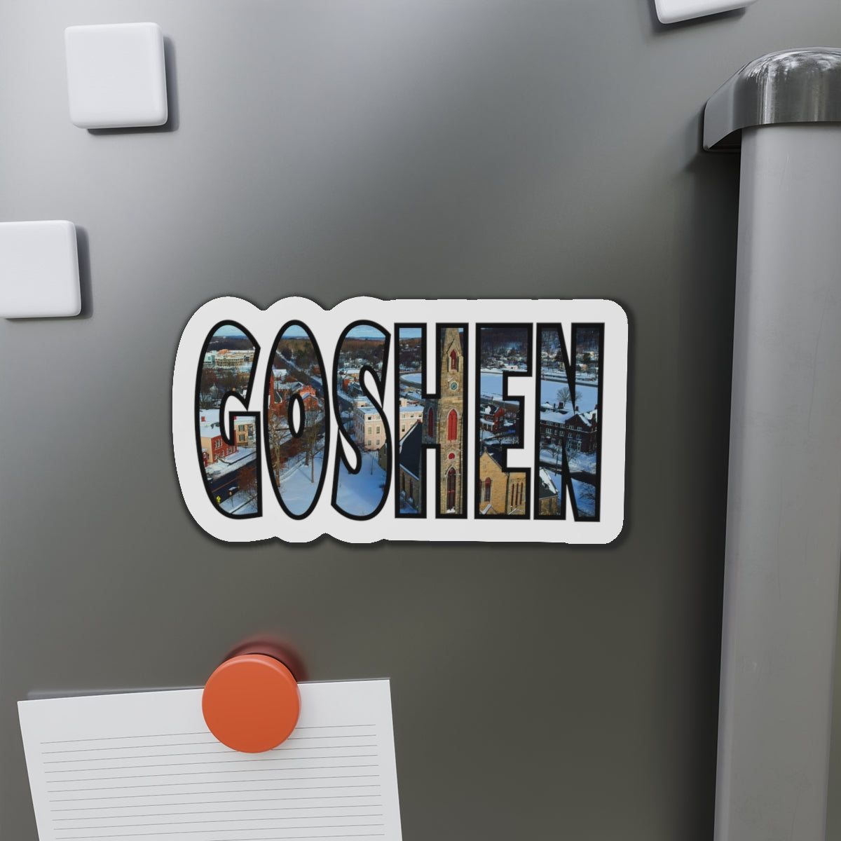 Goshen Filled Die-Cut Magnets