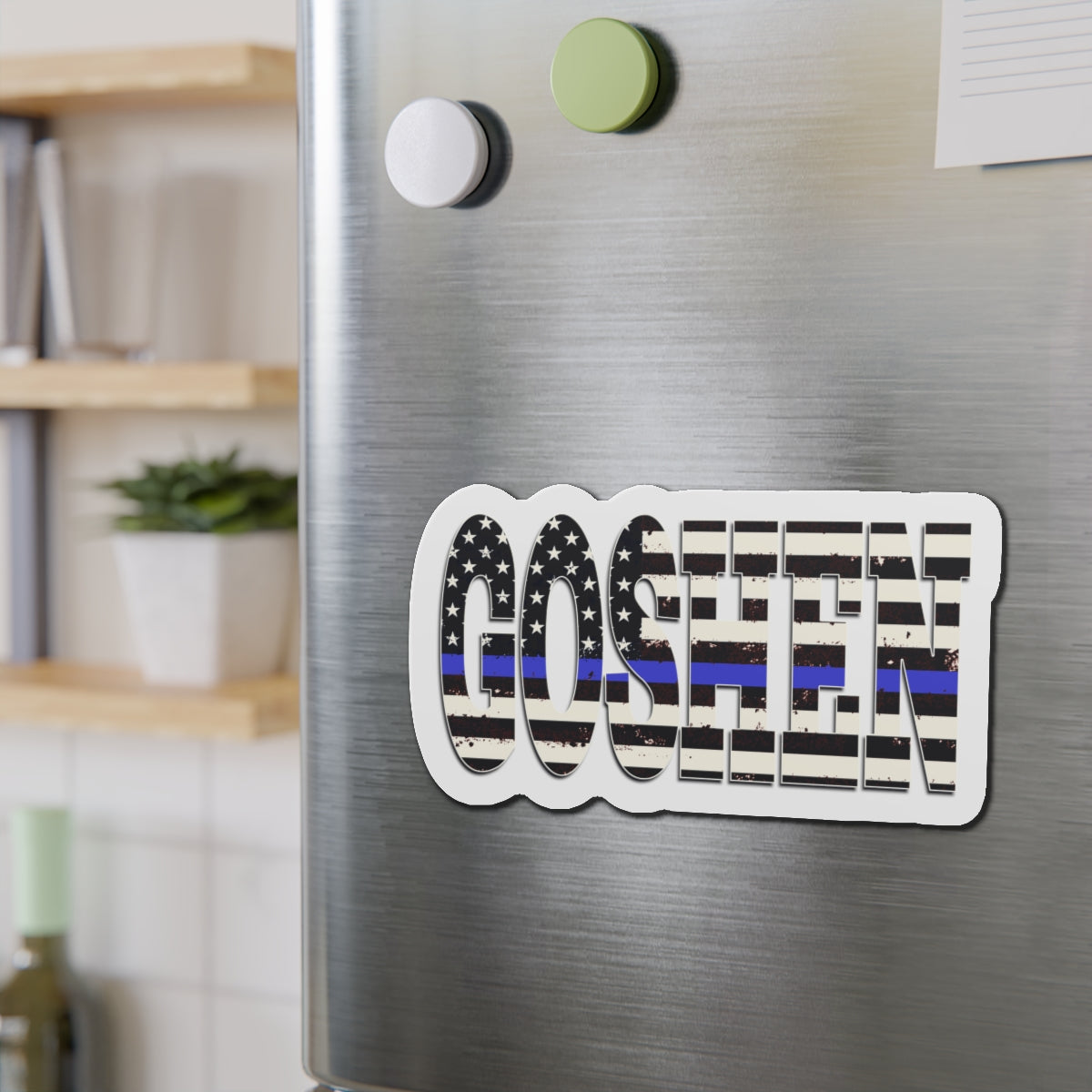 Gosehn Blue Line Die-Cut Magnets