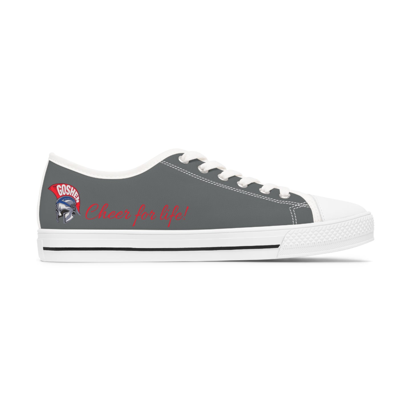 Goshen Cheer for Life-Red Women's Low Top Sneakers